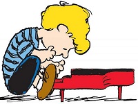 Schroeder playing the piano