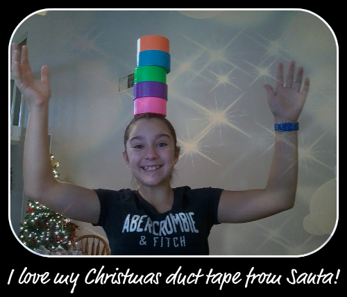 Neon Duct Tape for Christmas for Tween