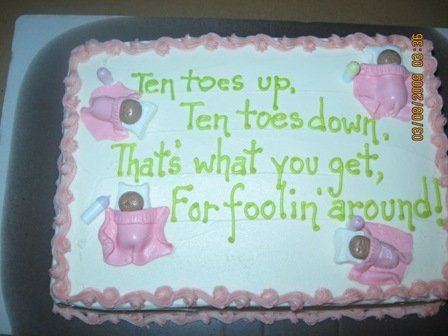 funny baby shower cakes