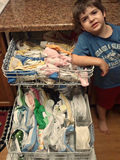 Stripping Cloth Diapers in the Dishwasher | Sanitize and ...