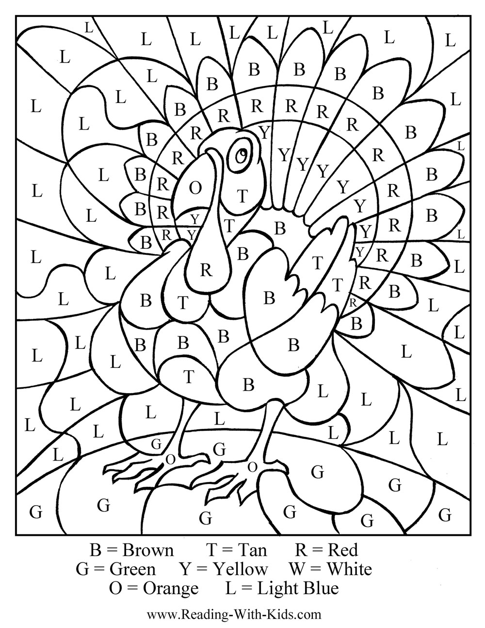 thanks giving coloring pages - photo #30