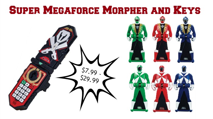 Power Rangers Super MegaForce Deluxe Legandary Morpher and Keys