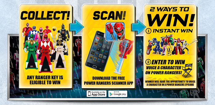 Power Rangers “Unlock the Power” instant win game and sweepstakes!