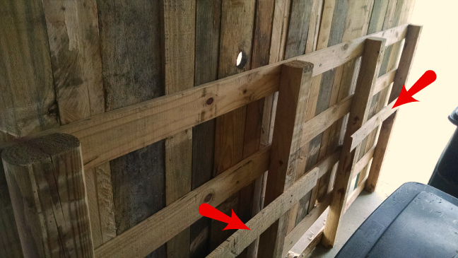 DIY Pallet Wood Headboard