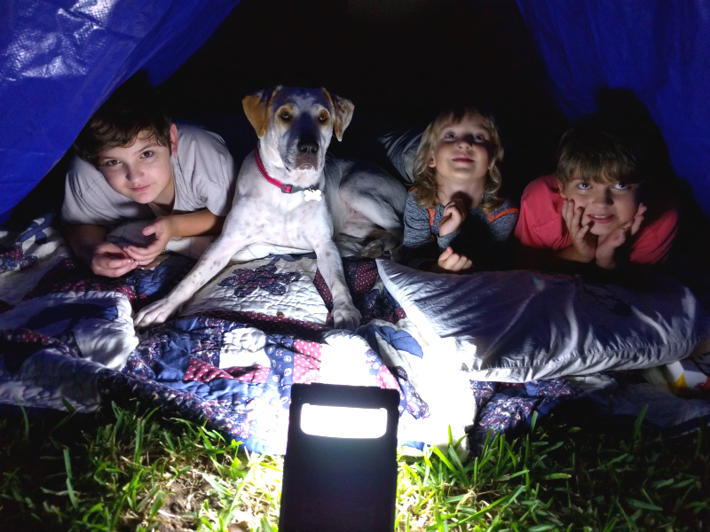 Geeked Out Backyard Camping with Energizer | #PoweringSummer